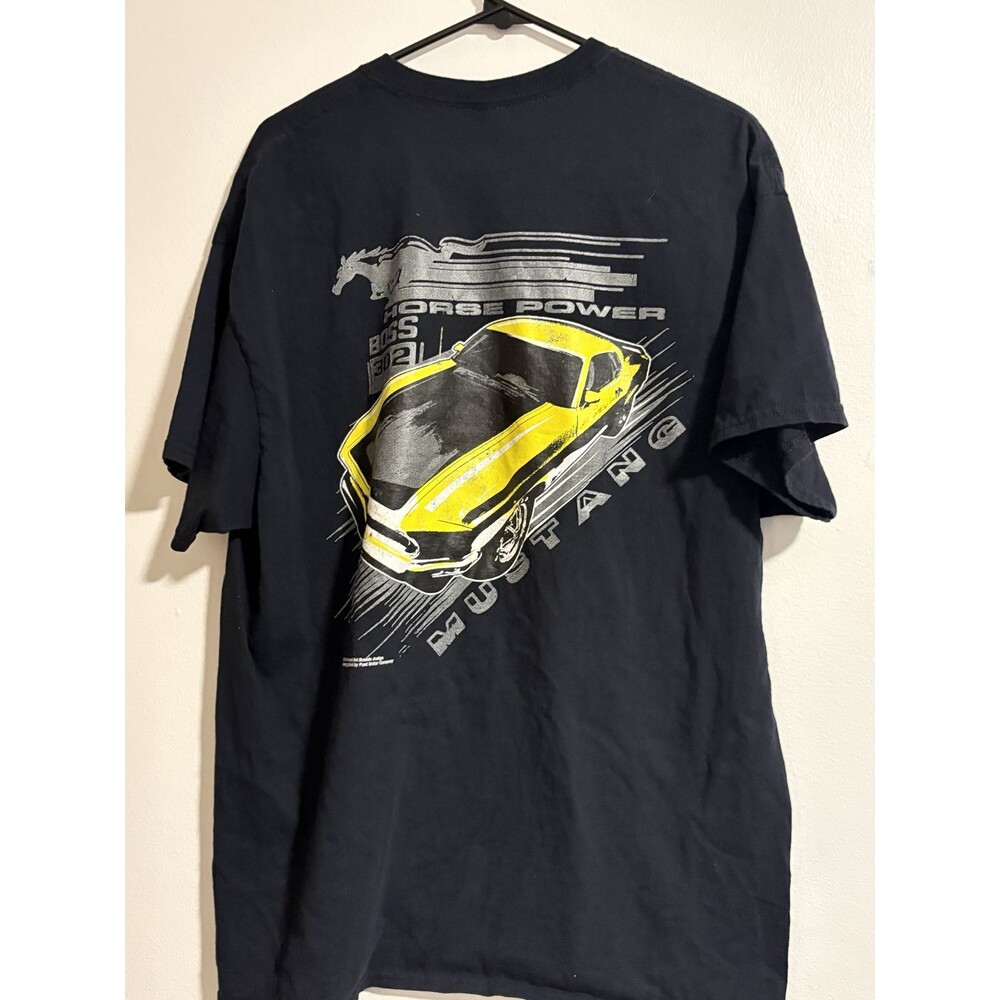 Ford Mustang Boss 302 Horse Power T-Shirt Men’s XL Black Gildan Graphic Tee